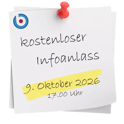 kostenloser Infoanlass nächstes Datum